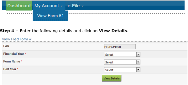 View Details form 61