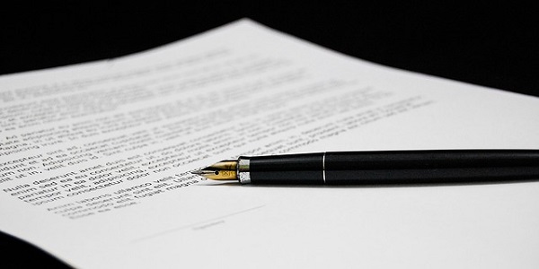 document agreement documents sign business paper