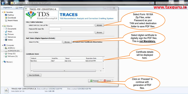 Convert Form 16 into PDF