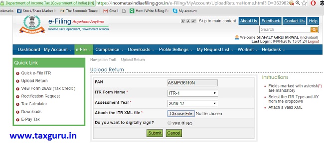 How to file ITR 1(Sahaj) without help of any expert or software