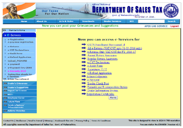 step-4-click-on-gstn-enrollment-provisional-id-or-e-return-only-vator-cst-for-fy-2016-to-17