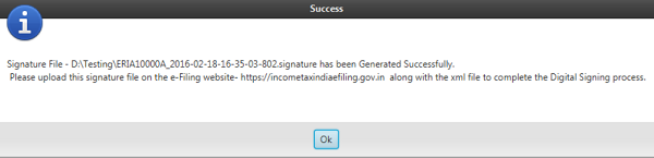 Generate Signature file