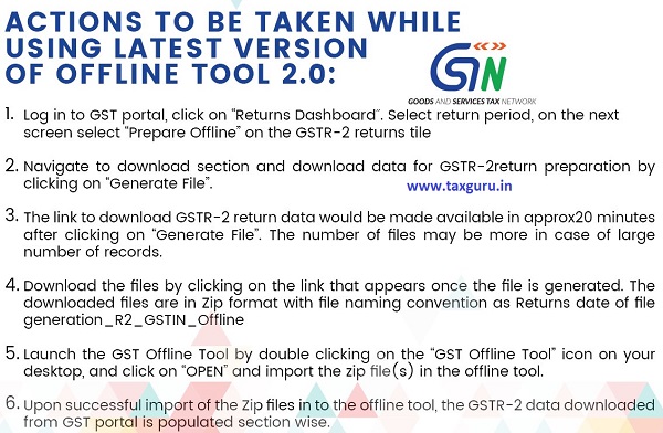 Actions to be Taken While Using Latest Version of Offline Tool 2.0