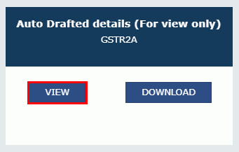 Auto Drafted Details GSTR 2A