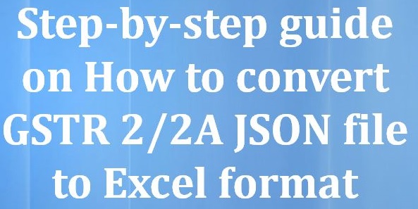 convert json to excel