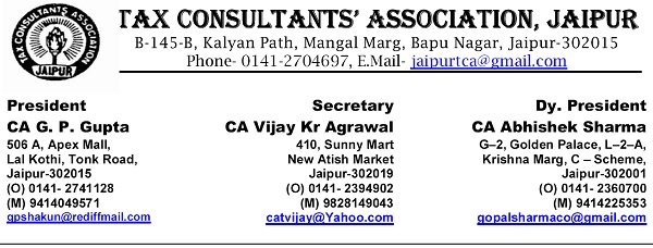 Tax Consultants Association, Jaipur