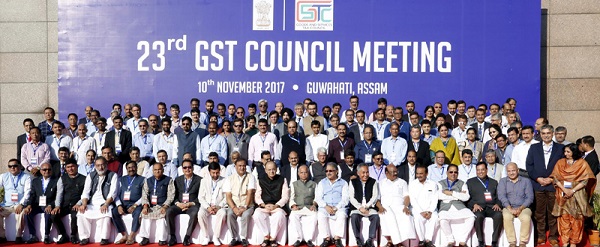 23rd GST Council Meeting held in Guwahati on 9-10th November, 2017