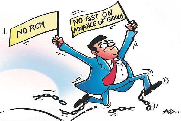 No GST on Advances received for Goods