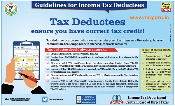 Guidelines for Income Tax Deductees