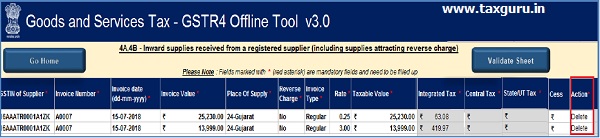 worksheets are highlighted with records to be deleted,