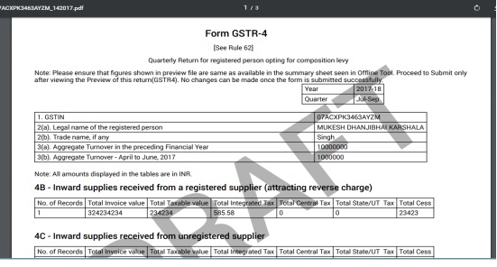 New Format GSTR-4 Return- image 12