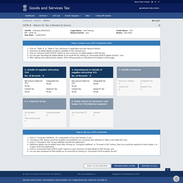 Form GSTR-8 images 4