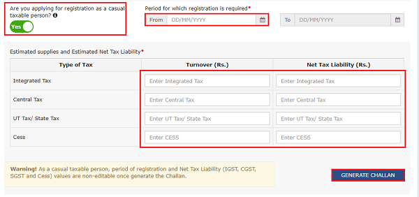 Normal Taxpayer (FORM GST REG-01) Image 10