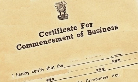 Bsuiness-Commencement-certificate