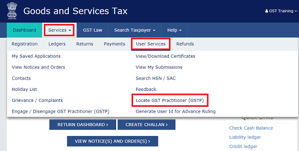 Searching a GST Practitioner Images 1