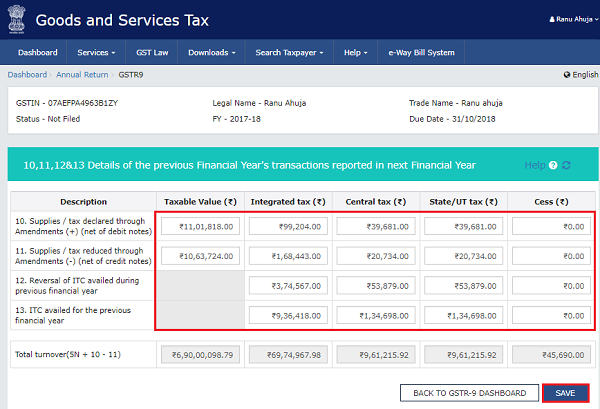 How to file Form GSTR-9 (GST annual return) images 3