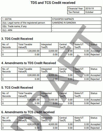 TDS and TCS Credit Received Image 33