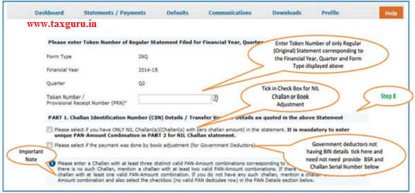 Digital Signature supported KYC Validation (Step 8)-KYC of the FY+Quarter+From Type selected in step 2 will be displayed