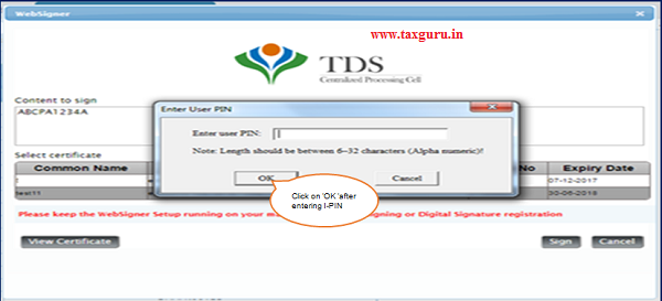 If User is coming through Bank Website then I-PIN window will open for entering I-PIN.