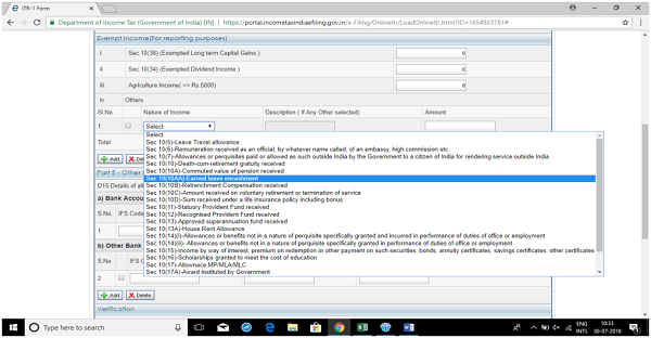 Income Tax E-Filing ( ITR-1) images 14