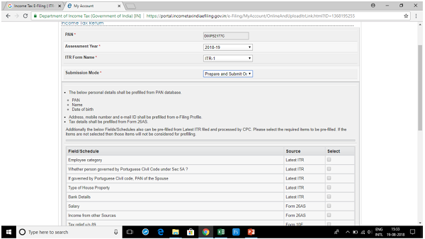 Income Tax E-Filing ( ITR-1) images 6