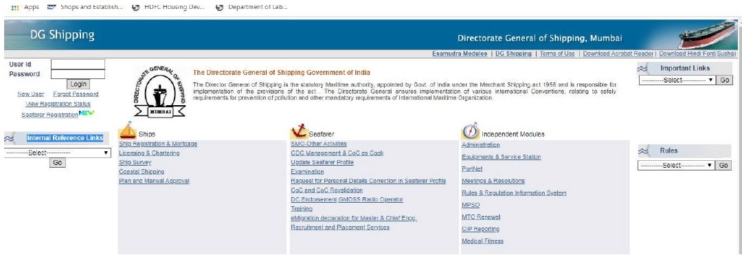 Multi modal transport operator Registration