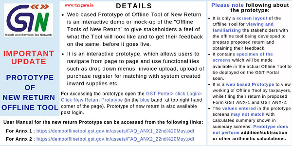 NEW GSTR Offline Tool Prototype Released on GST Portal