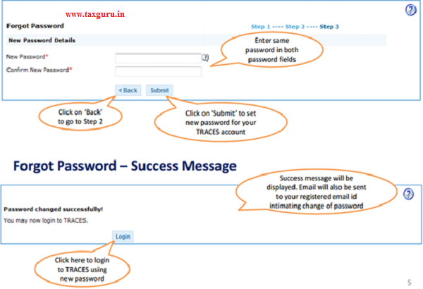 New Password Details .