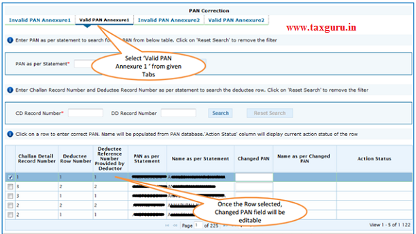 PAN Correction- valid PAN Annexure 1 Images 2