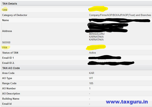 How To Find Tan Number Of A Company By Pan