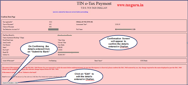 Tds Tcs Tax Challan 281