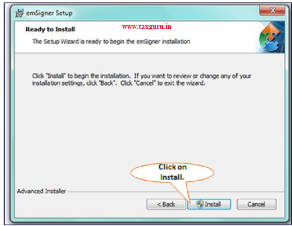 Step-5 (Contd.) Installation steps of TRACES Websocket Emsigner Setup image 3