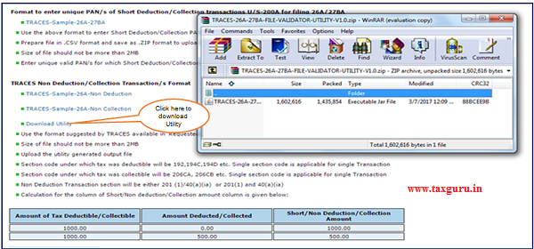 Step 7 User will download the utility and input file format in “Requested Downloads” section available under “Downloads” menu.