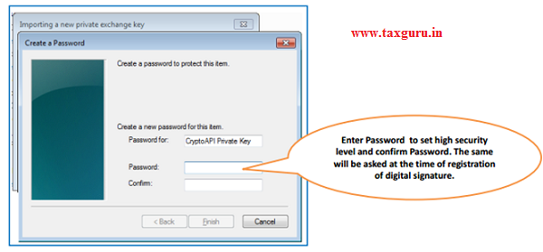 Steps for Installation of Digital Signature Certificate (.PFX file) image 8