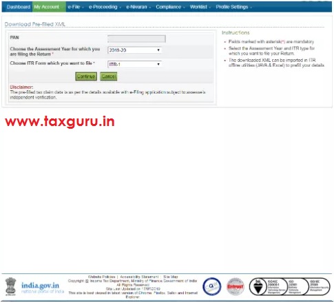 Prefilled XML to the ITR utility Image 3