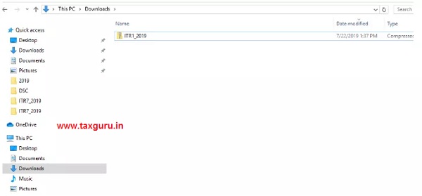 extract an ITR utility images 2