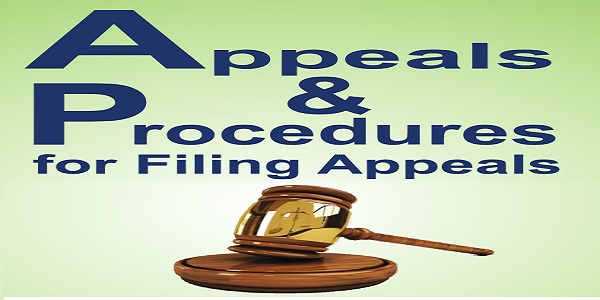 Appeals and Procedures for Filing Appeals