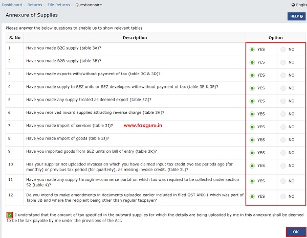 Form GST ANX-1 - Annexure of Supplies Image 3
