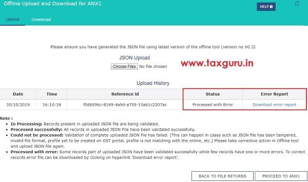 Form GST ANX-1 JSON File Image 6