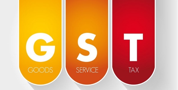 GST - Goods and Service Tax acronym, business concept background