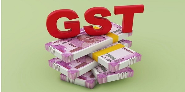 GST concept with new indian currency
