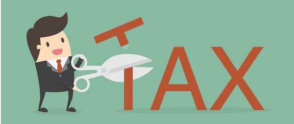 Tax Deduction. Business Concept Cartoon Illustration.