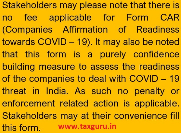 Companies Affirmation of Readiness towards COVID-19