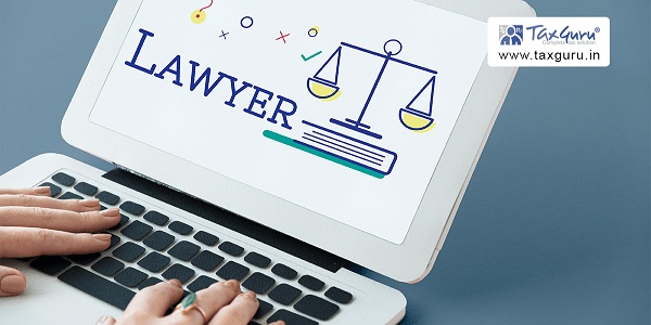 Laptop computer displaying Lawyer