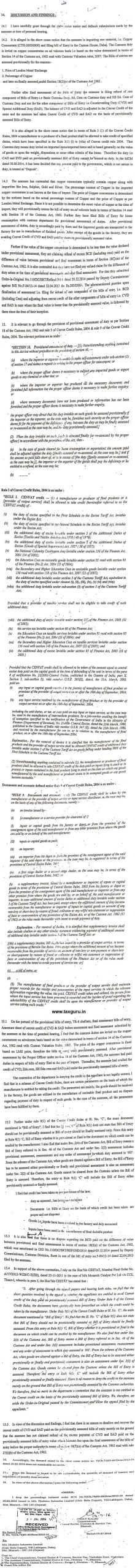 Cenvat credit of duty paid in excess as per final assessment, admissible