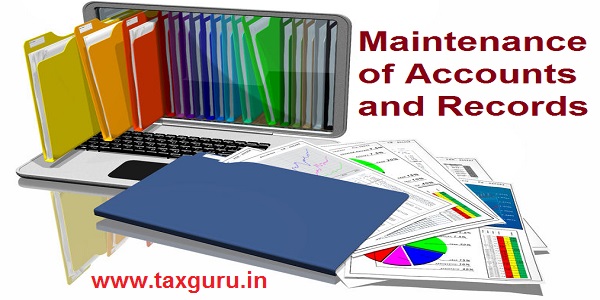 Maintenance of Accounts and Records