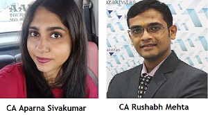 CA Aparna Sivakumar and CA Rushabh Mehta