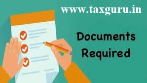 Documents required for filing Income Tax Return