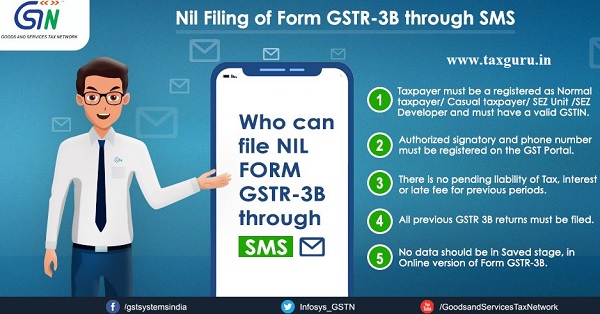 Nil Filing of Form GSTR -3B through SMS (2)