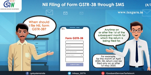 Nil Filing of Form GSTR -3B through SMS (4)